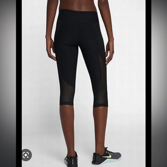NIKE POWER LEGEND MID RISE CROP LEGGING - Picture 2 of 9
